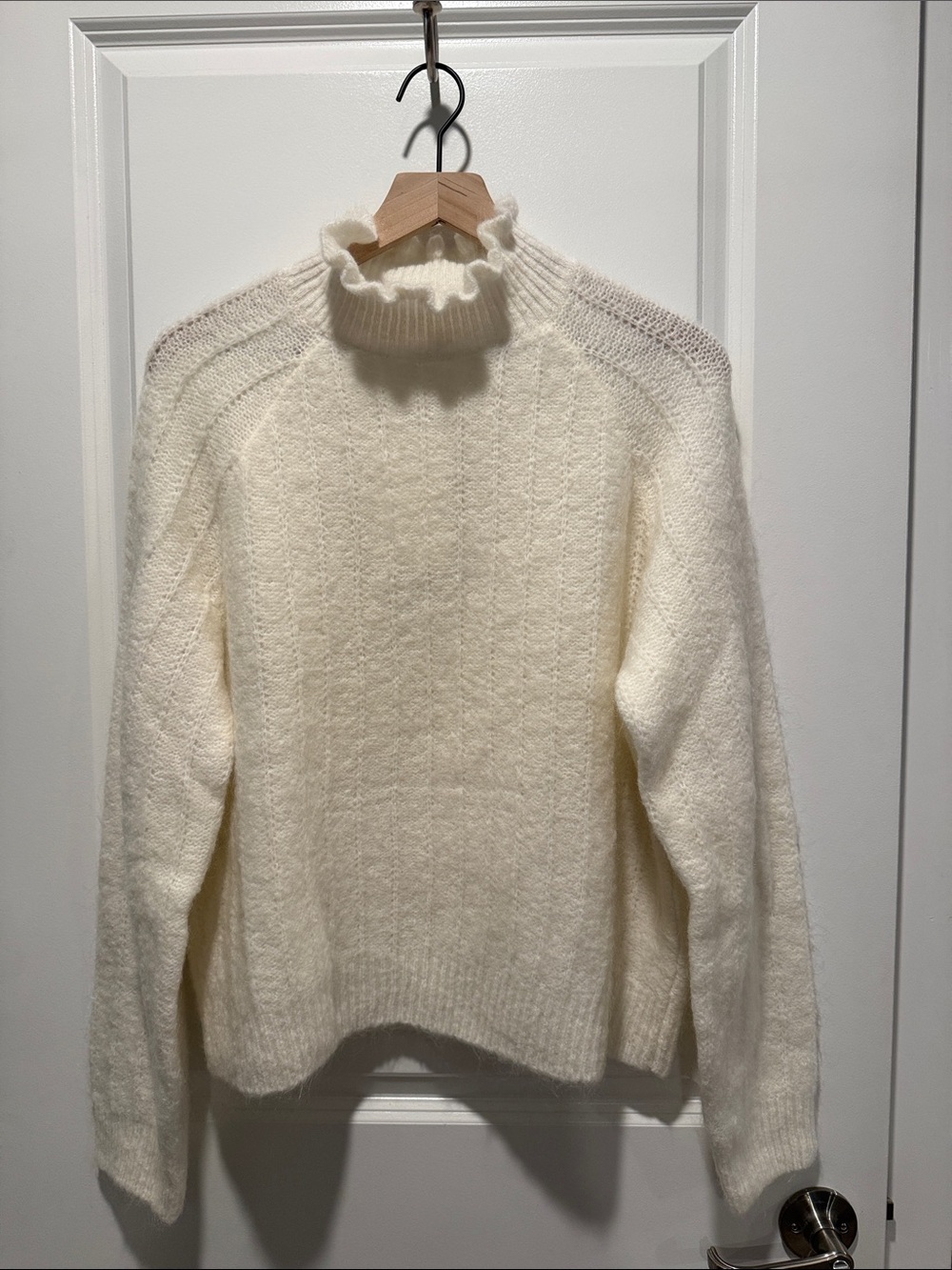 Sezane Loris Jumper Ecru - Size XXL